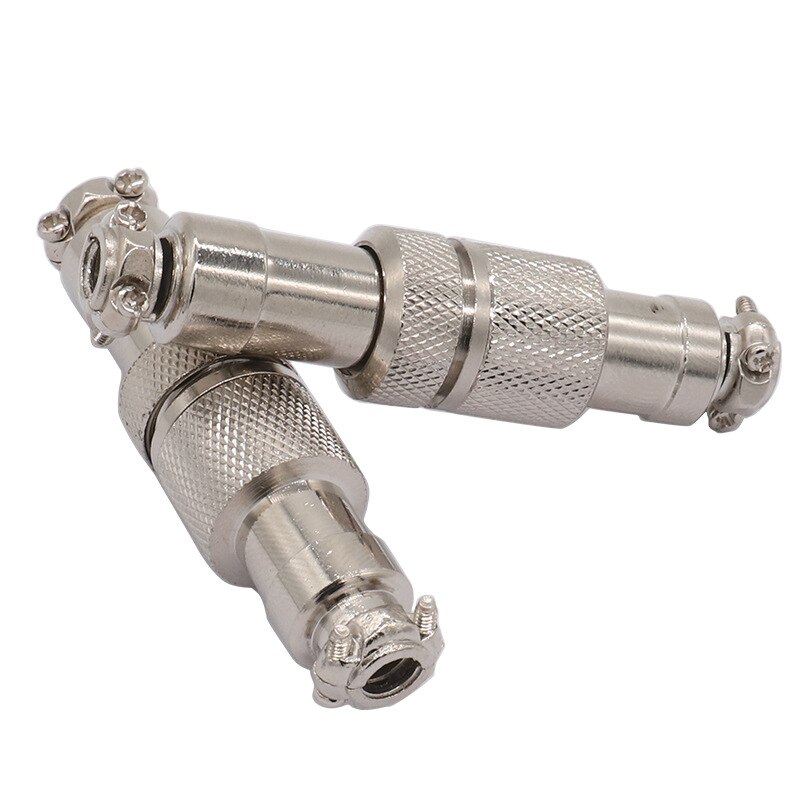 ZHQCN GX12 Industry M12 Welding Cable Wire Connector 5A 125V Power Connectors 2 3 4 5 6 7 Pin Threaded Coupling Solder Terminal