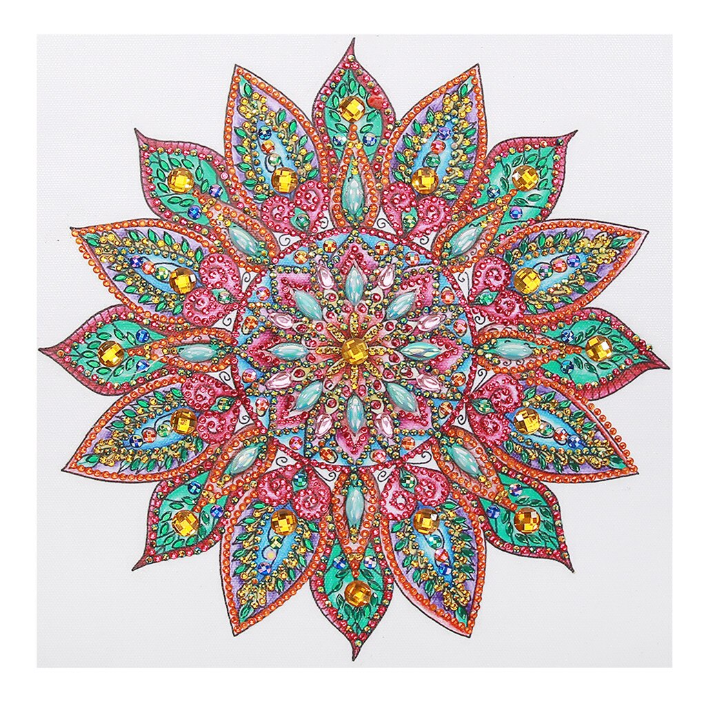 5D DIY Special Shaped Diamond Painting Mandala Kits DIY Diamond Art Paint Cross Stitch for Adults and Kids: DZ249