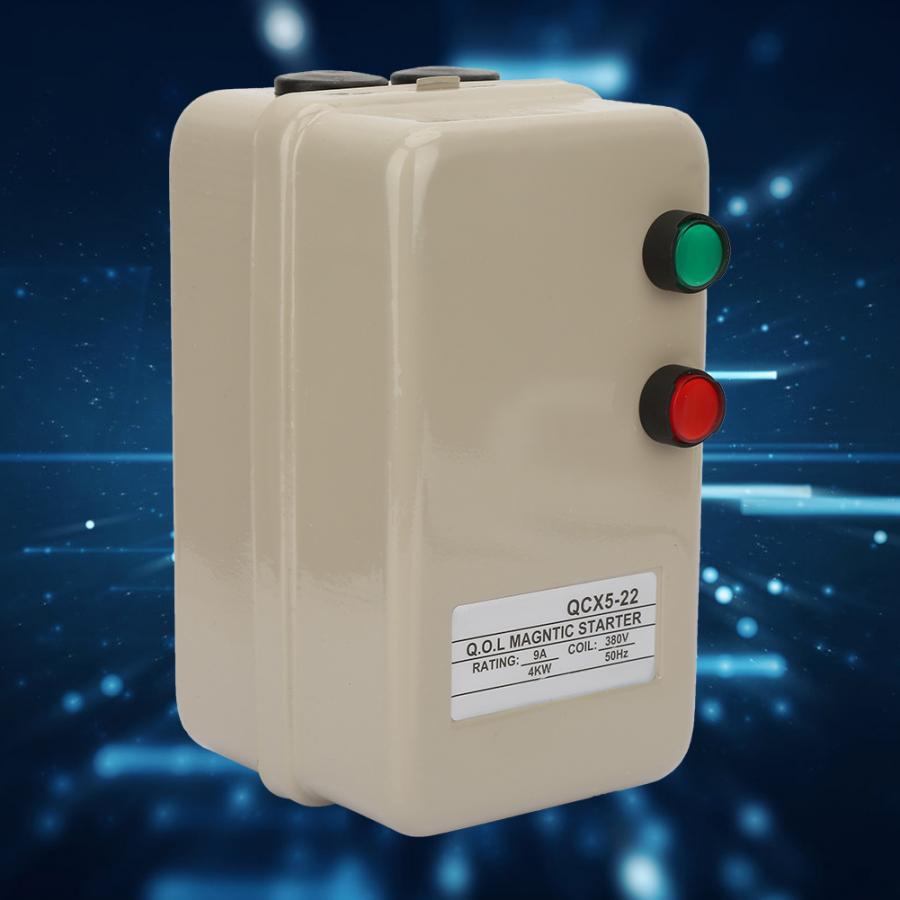 3 Phase Motor Magnetic Starter Synchronous with Motor AC380V 4KW Protection features include overload over joints