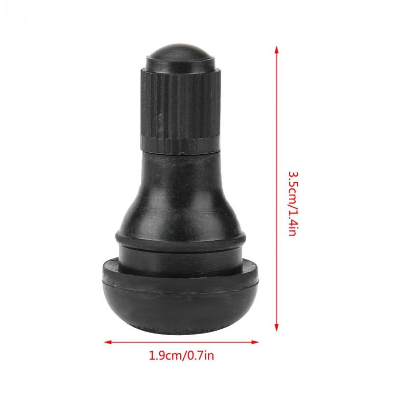 TR412/TR413/TR414 100 pcs Tire valves Car Motorcycle Universal Replacement Snap in Tire Tyre Valve Stem automobiles Rubber Alloy: TR412