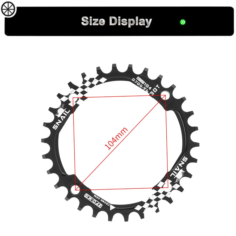 104BCD MTB Fahrrad Kettenräder Kettenblatt 30T Kettenblatt Mountainbike Kurbelgarnitur Zahn Platte Teile Kette Ring Fahrrad Teile