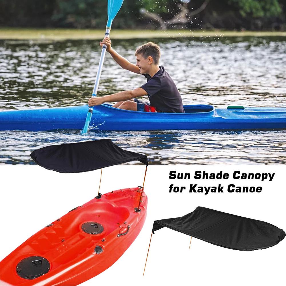 Polyester Single Person Kayak Boat Sun Shelter Anti UV Rainproof Canopy Sun Shade Sailboat Kayaking Awning Top Cover For Fishing
