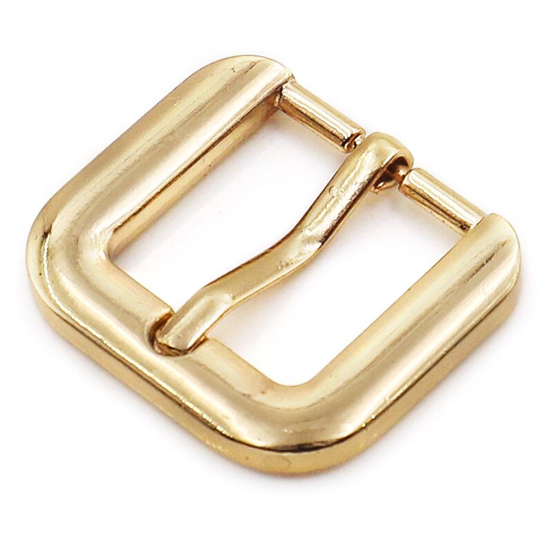 6PCS Metal belt buckle men and women casual single needle belt half buckle leather craft jeans webbing suitable for 19mm belt