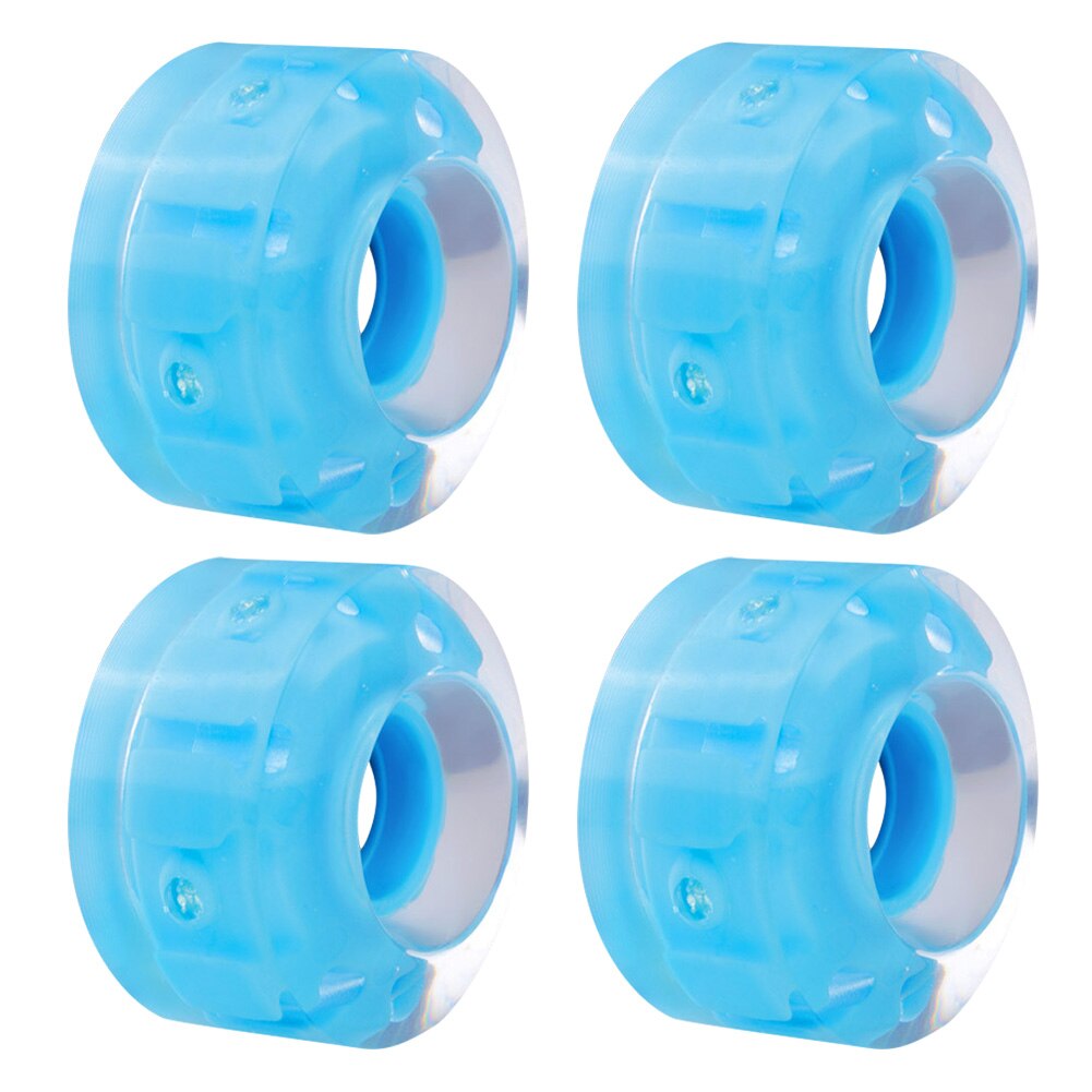 4pcs Luminous Light Up Roller Skate Wheels with Bearings Roller Skates Accessories DO2