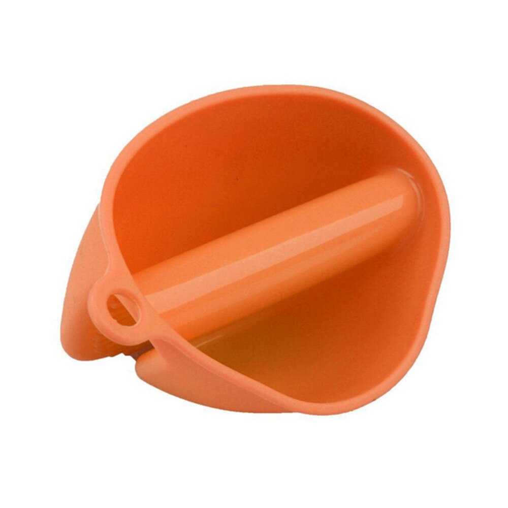 Kake bakeware kort finger håndklipp varmebestandig silikon ovn hanske ovn mitt praktisk gryteholder tilfeldig farge