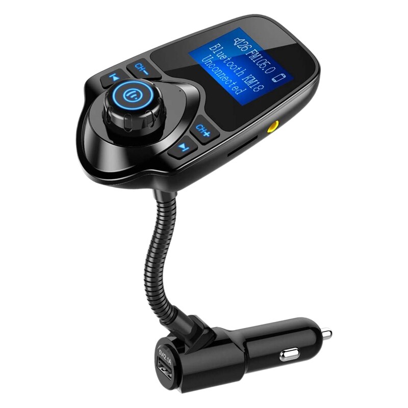 Adaptador inalámbrico Bluetooth para coche, transmisor FM, reproductor de música MP3, Kit de coche, Cargador USB con llamadas de manos libres