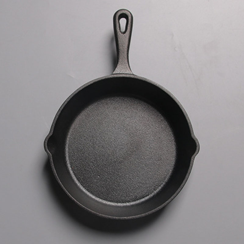 Mini Niet Sticky Casting Iron Pan Steen Laag Frituren Pot Steelpan Kleine Gebakken Ei Pot Gebruik Gas En Inductie Cooker-20Cm