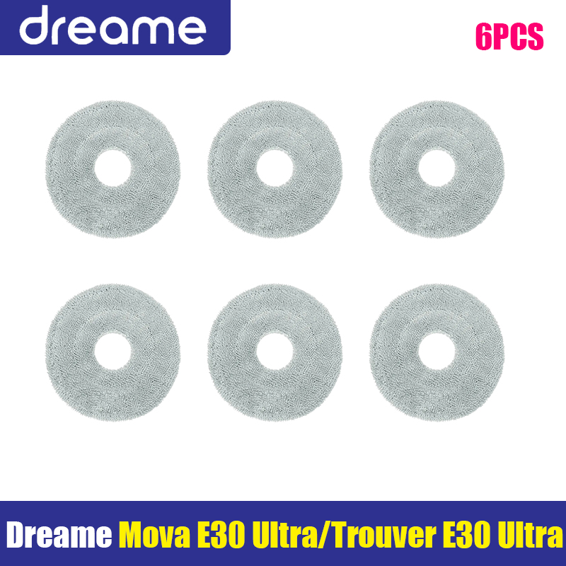 Dreame Mova E30 Ultra Trouver E30 Ultra Robot Vacuum Cleaner Main Side Brush Hepa Filter Mop Cloth Parts Accessories: Light Grey
