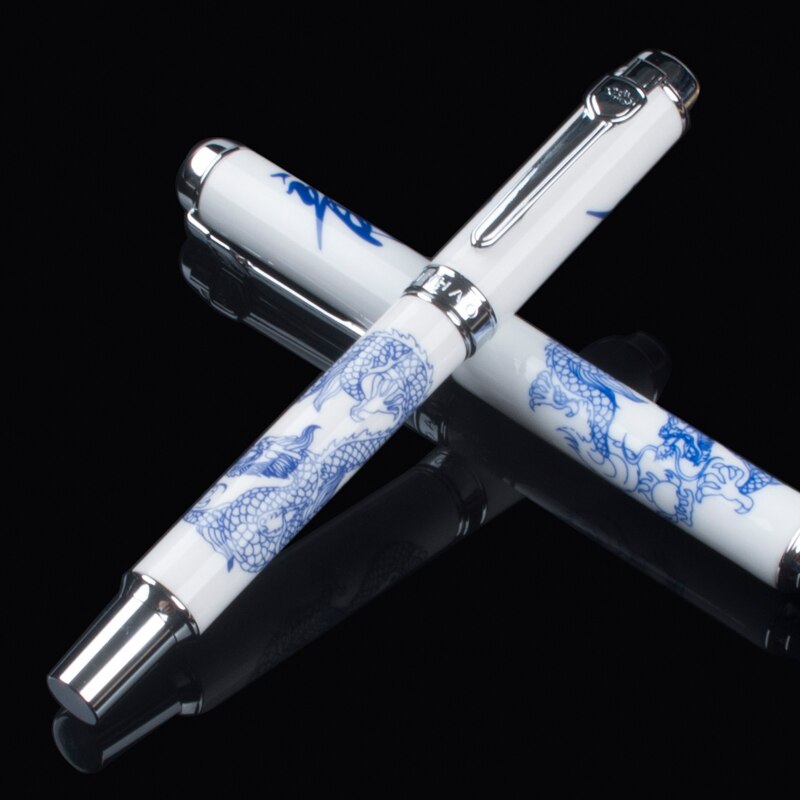 JINHAO 950 Blue and White Porcelain Fountain Pen of the Dragon (Medium Nib)