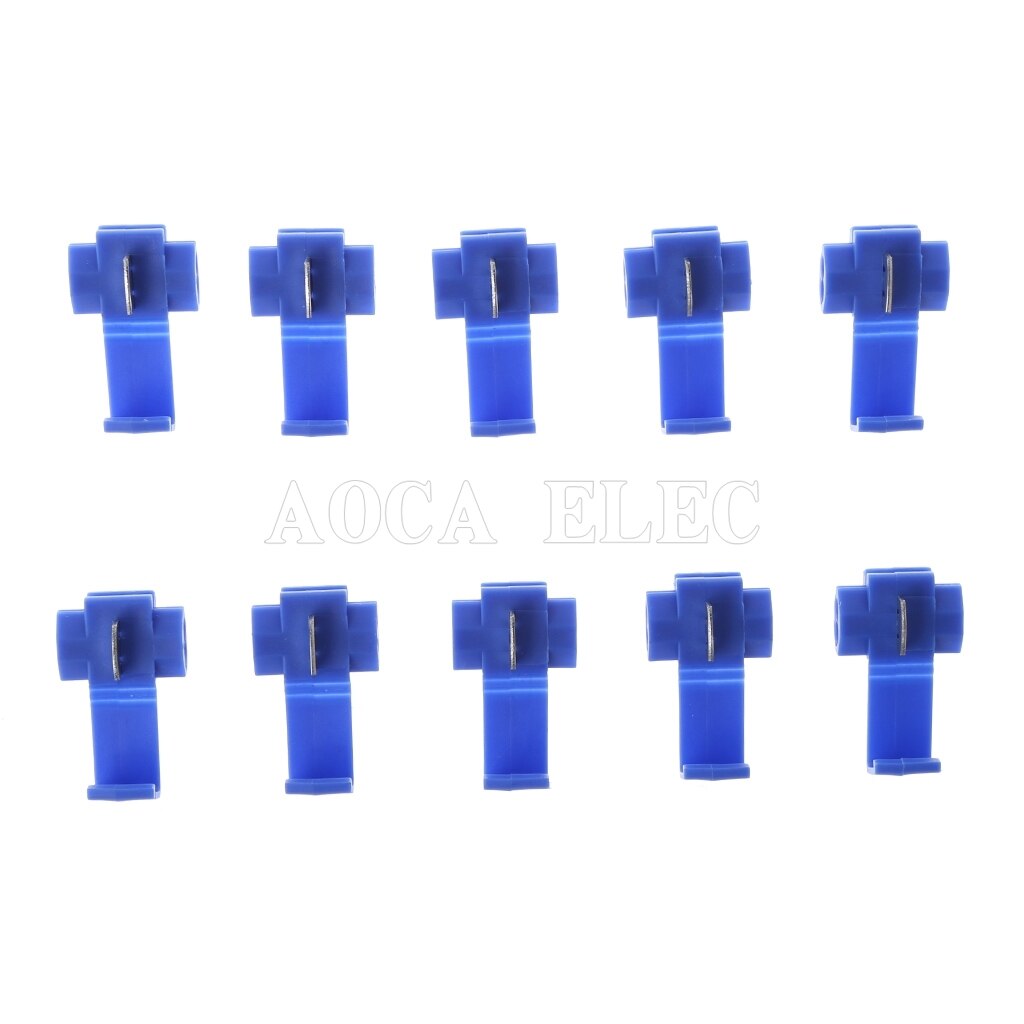 10PCS Red Blue Yellow Scotch Lock Quick Splice 22-18 18-14 12-10 AWG Wire Connector 801P3 802P3 805P3: Blue