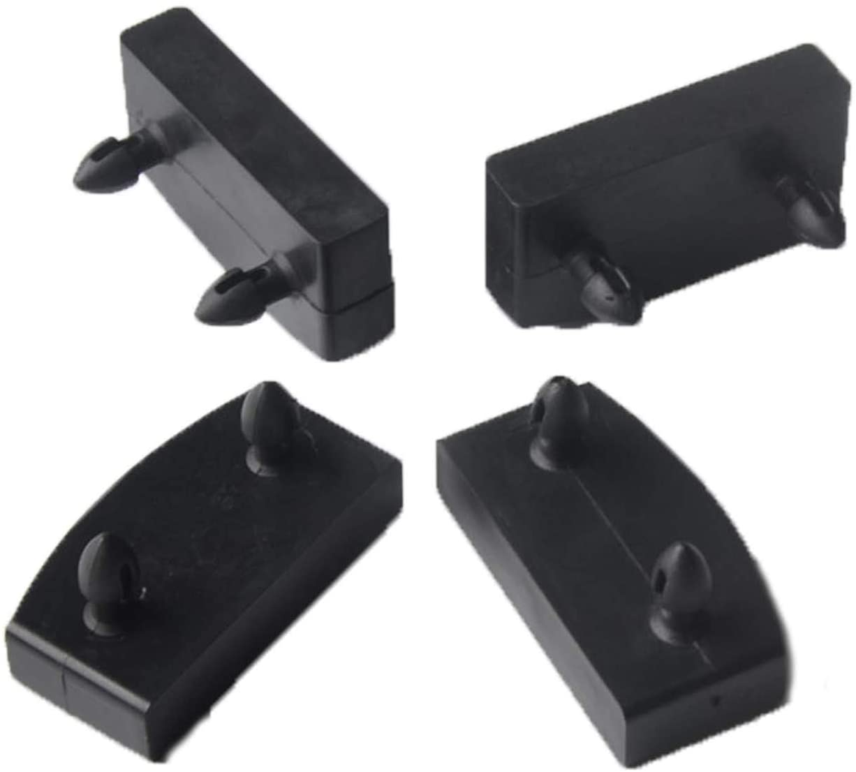 60PCS Black Plastic Square Replacement Sofa Bed Slat Centre End Caps Holders Inner Rubber Sleeve Size 9mmx53mm 9mmx55mm 9mmx62mm: End Caps 9mmx53mm
