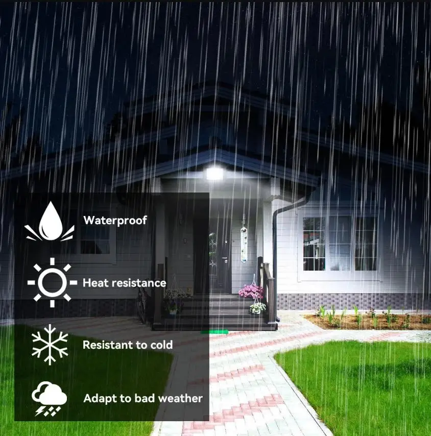 Led-projektør spotlight med sensor udendørs belysning 6500k vandtæt garage fitnesscenter gadeport væglamper projektører  ac220v