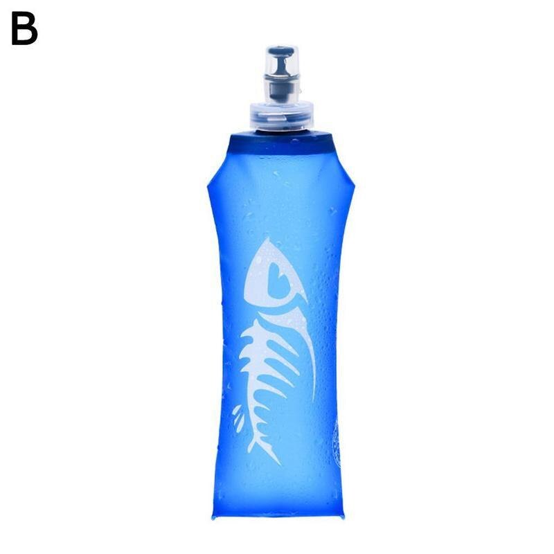 250/500Ml Silicon Water Fles Voor Wandelen Tpu Sport Zachte Fles Opvouwbare Running Water Bag Silicon Water Fles voor Wandelen: 500ml