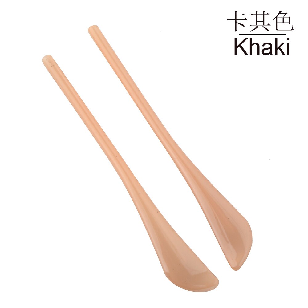 10 par (20 st) pvc halkskydd plast skalspetsar för metall tempel glasögon glasögon tempel tips glasögon skalm: Kaki