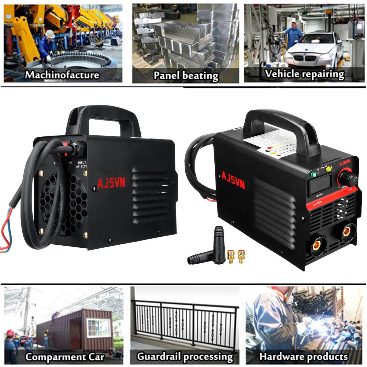 220V Adjustable 20A-225A 4200W Handheld IGBT Inverter Arc welding machine Digital Display Mini Portable Welding Tool