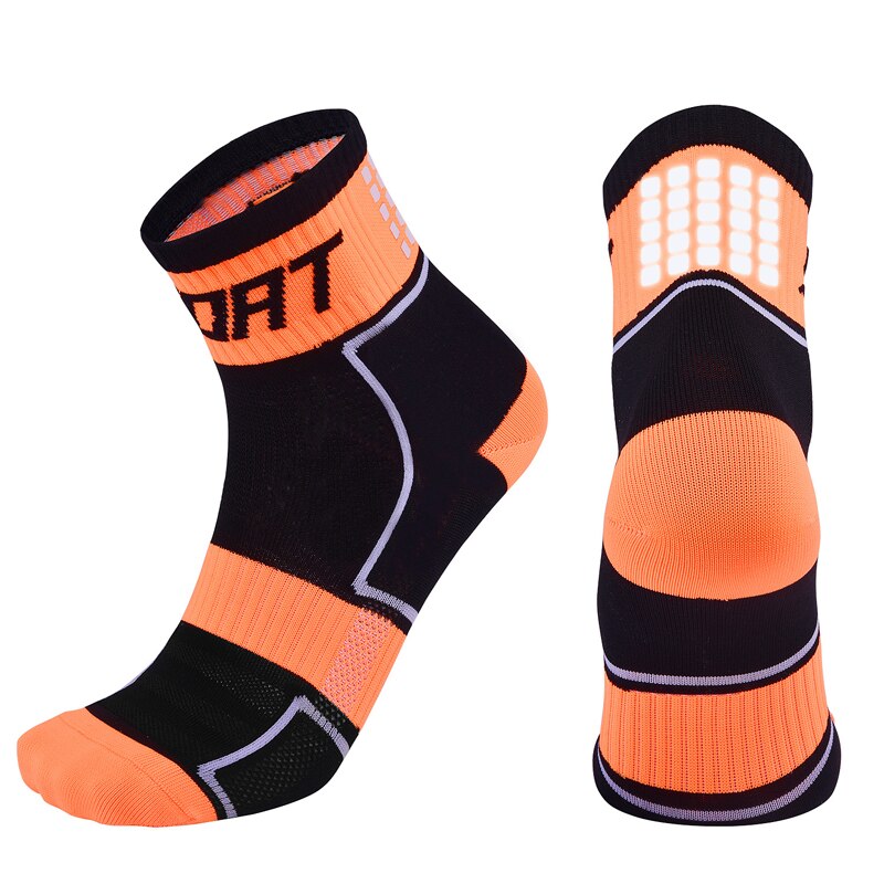 Reflective Cycling Socks Men Breathable Outdoor Basketball Socks Wicking Bike Socks Running Sports Socks Women