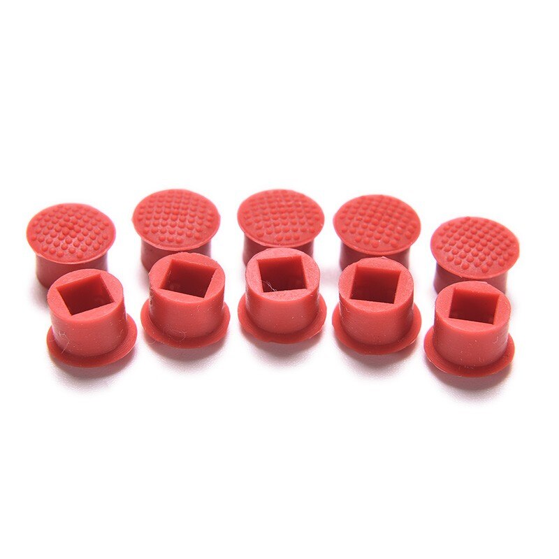 Laptop Nipple Rubber Mouse Pointer Cap For IBM Thinkpad Little TrackPoint Red Cap For Lenovo Keyboard Trackstick Guide: 10pcs