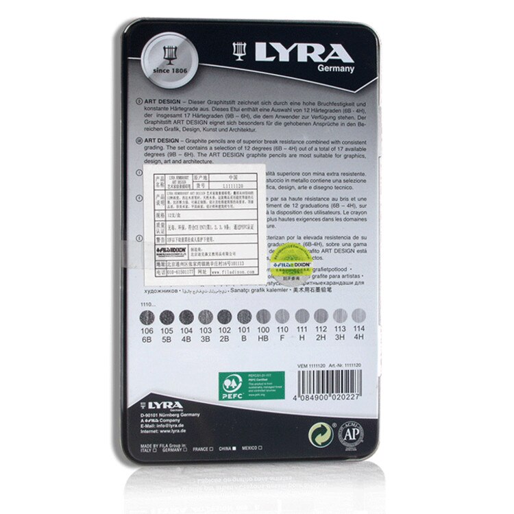 Lyra pennor skiss penna set rembrandt art 12 st tyskland