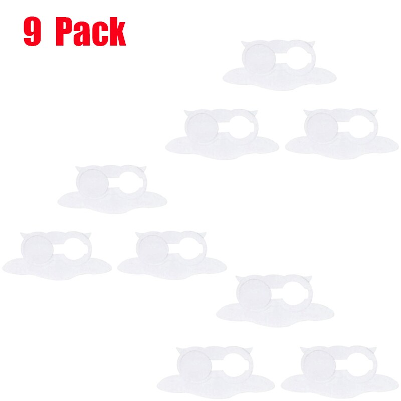 Mignon Webcam couverture pour ordinateurs portables Macbook caméra couverture obturateur curseur tablette PC Cache Web Cam lentille confidentialité autocollant Oslona Kamery: 9 pack white