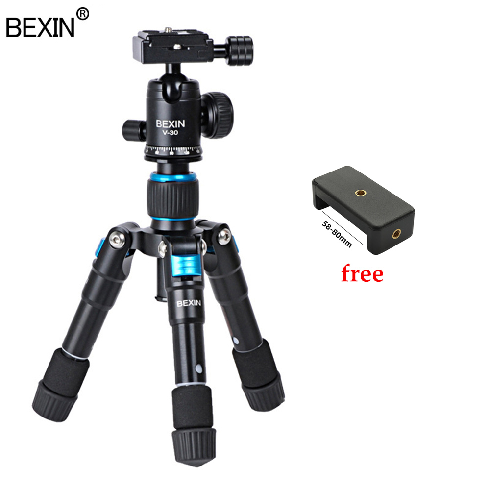 Kamerahållare ministativ stativ flexibelt fäste resestativ mobiltelefonställ för dslr-kameran pnone på bordet med 1/4: Ms08- s