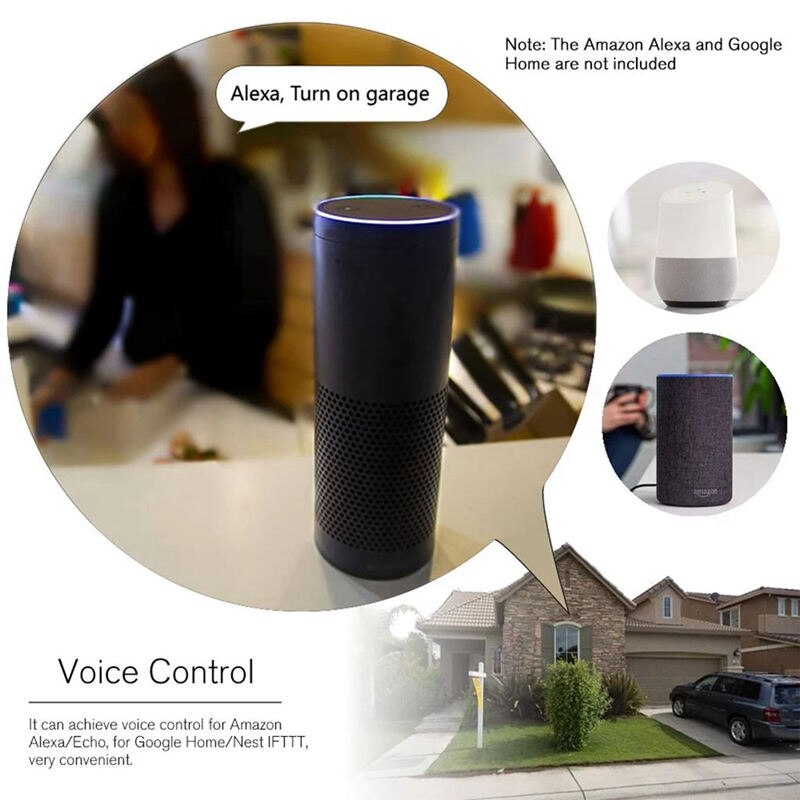 Wifi Schalter Für Ewelink Garage Tür Controller Für Auto Garage Türöffner App Fernbedienung Timing Voice Control Für Alexa gehen