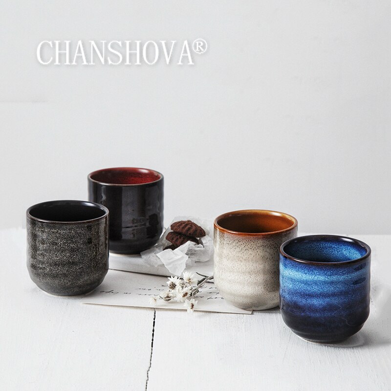 CHANSHOVA – tasse à café en céramique, 180ml, tasse à thé, texture aléatoire, four à haute température, porcelaine chinoise H578