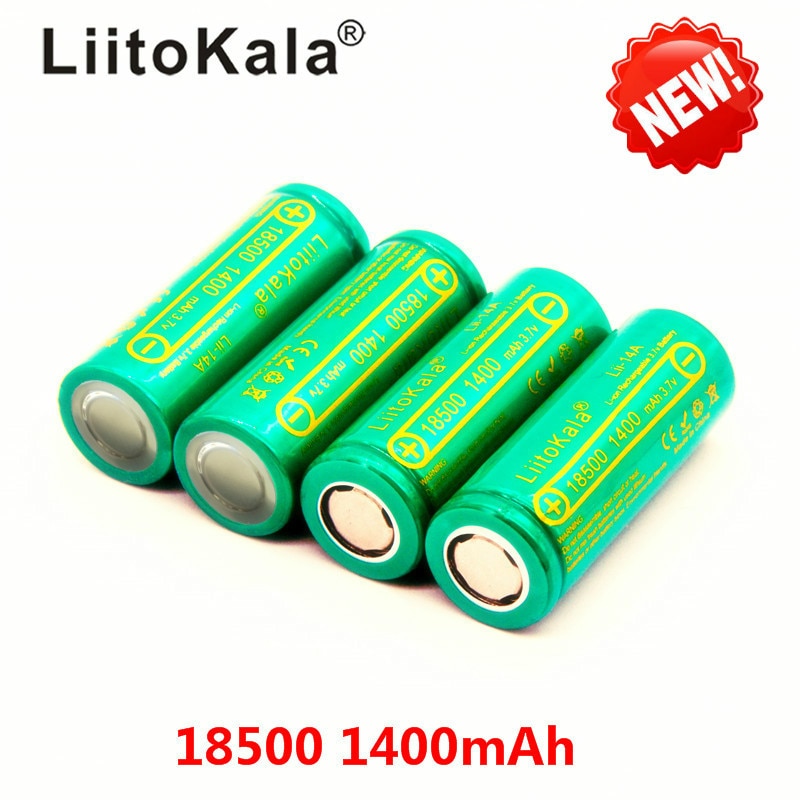 LiitoKala Lii-14A 18500 1400mAh oplaadbare lithium batterij 3.7V sterk licht zaklamp anti-licht speciale lithium beslag