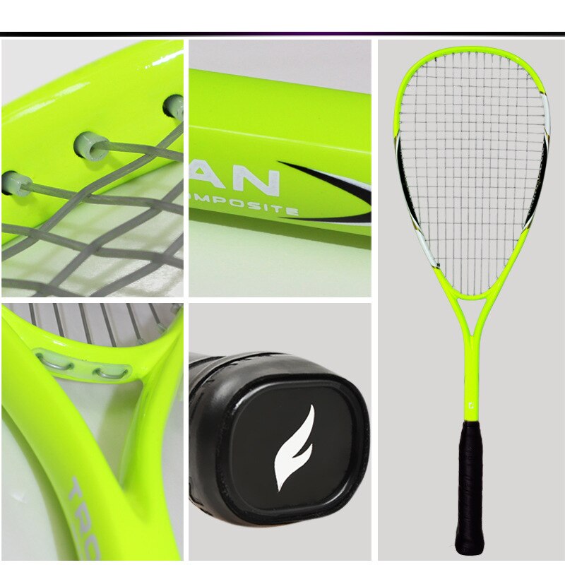 1 Stuk Tieners Professionele Squash Racket Aluminium Koolstofvezel Materiaal Voor Squash Sport Training Beginner Met Draagtas