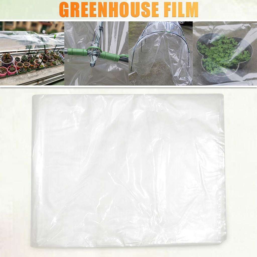 Hage poly tunnel drivhusplanter metallramme beskytter takpaneler folie drivhus drivhusdeksel plastfilm uten hylle