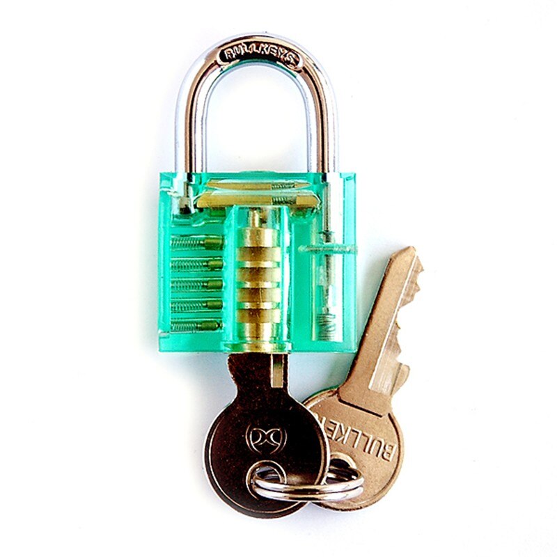 Locksmith Transparent Locks Pick Visible Cutaway Mini Practice View Padlock Hasps Training Skill For Furniture Hardware