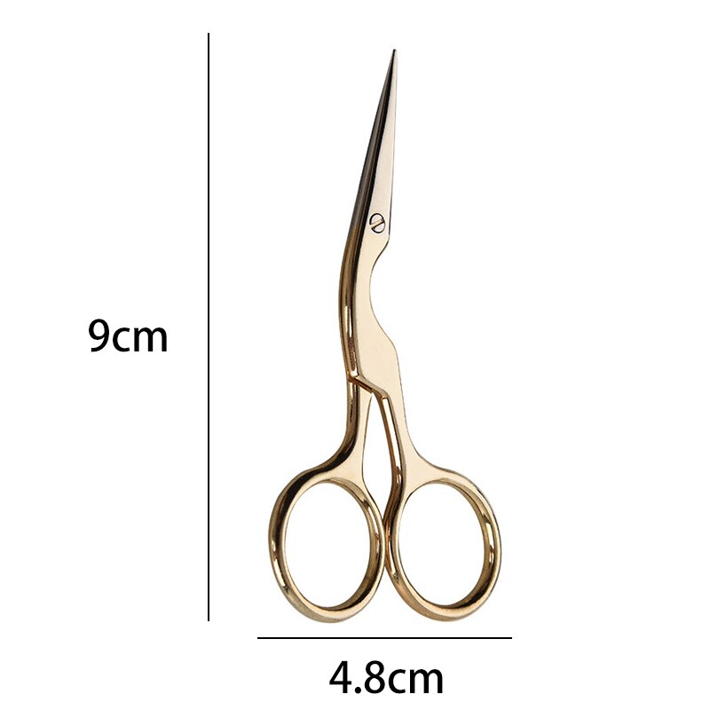 Tijeras de manicura para cutículas de uñas, herramientas de maquillaje, costura a medida, cuidado de cejas, nariz, Barba, Accesorios de belleza para la salud, 1 ud.: Yellow