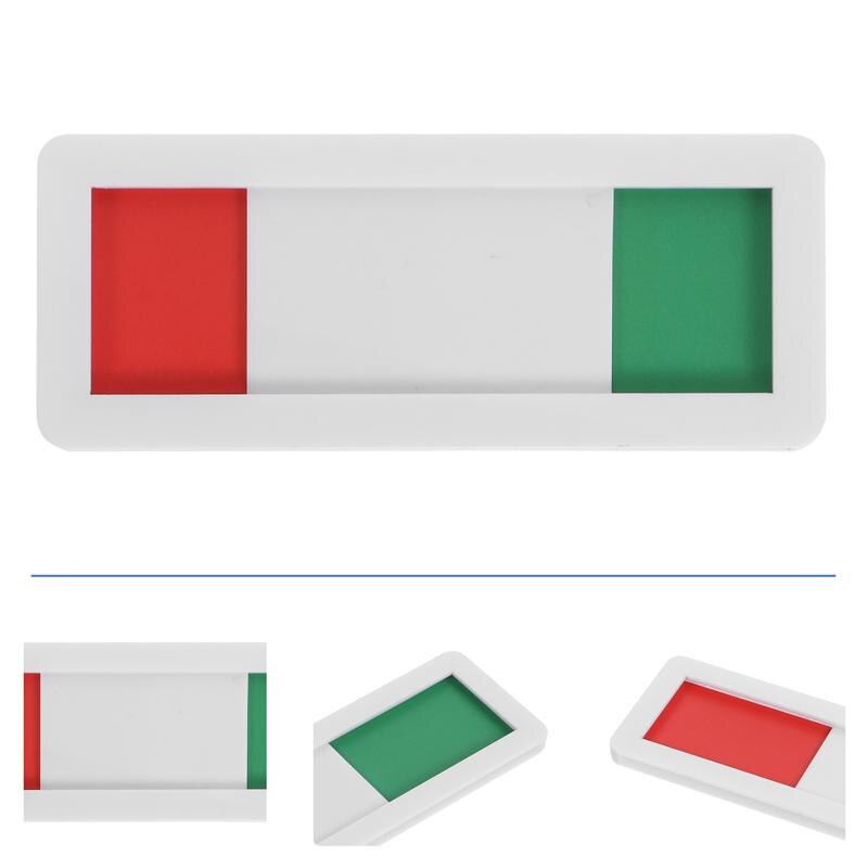 Open Closed Slider Privacy Sign Black Self Adhesive Indicator Sign For Office Status Switch In Conference