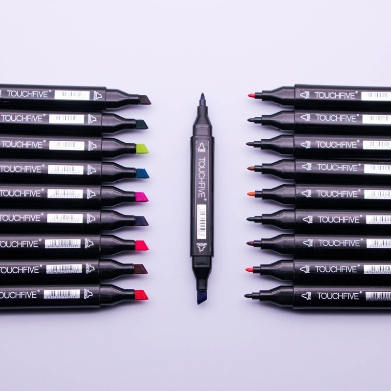 TouchFive Art Markers168 Colors Alcohol Based Ink Sketch 80 Colors Marker Pen For Artist Drawing Manga Animation Art Supplies
