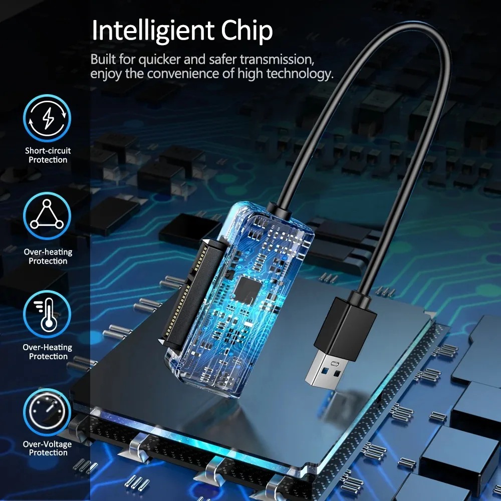 USB naar SATA Adapter Converter Kabel USB 3.0 2.0 naar SATA Converter voor 2,5 Inch SSD HDD Harde Schijf Externe adaptador Accessoires