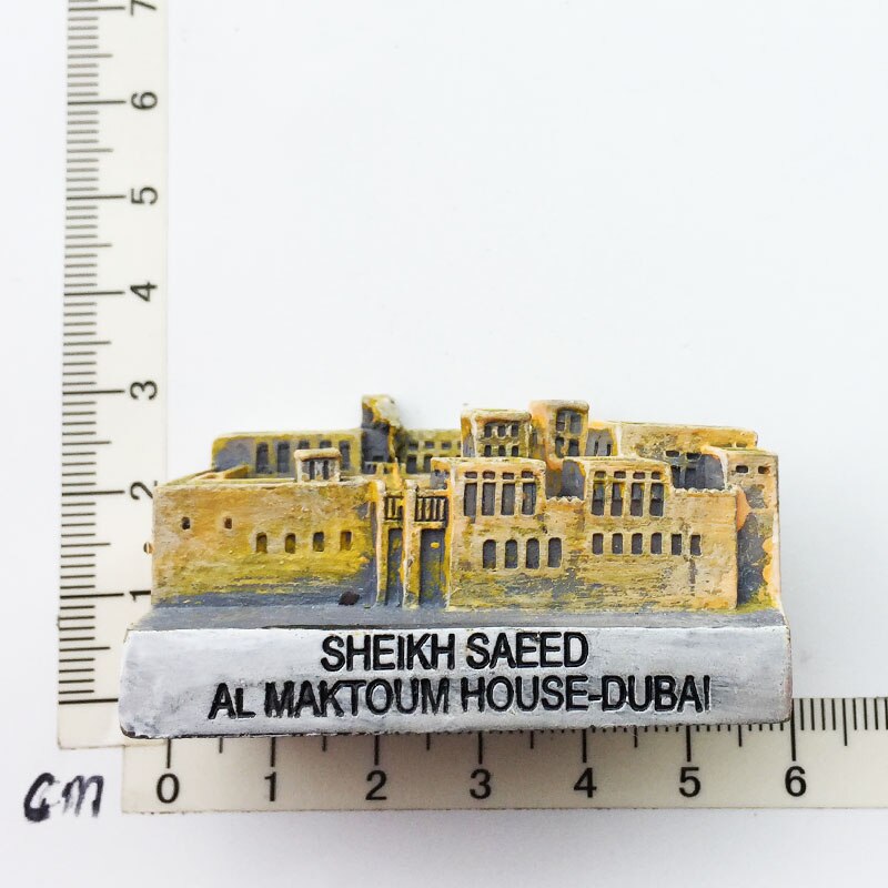 Dubai Toeristische Souvenirs Koelkast Magneten Khalifa-toren Saudi Arabië Koelkast Herdenkingsmunt Magneet Stickers Home Decoratie: Sheikh saeed