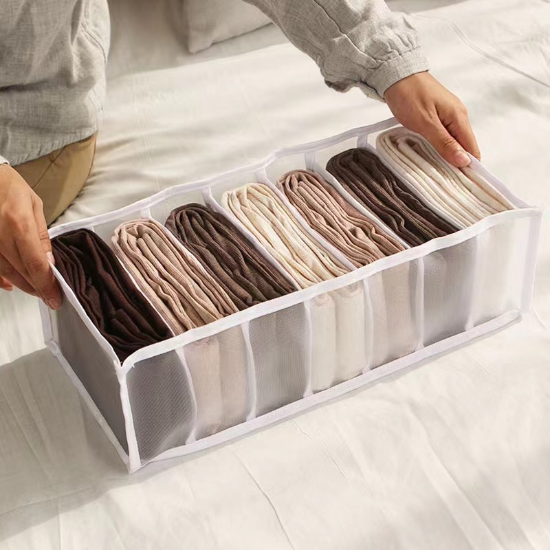 Organisateur de stockage de sous-vêtements pour la maison, organisateur pour Leggings, Jeans et collants, diviseur pratique, boîte de rangement de tiroir