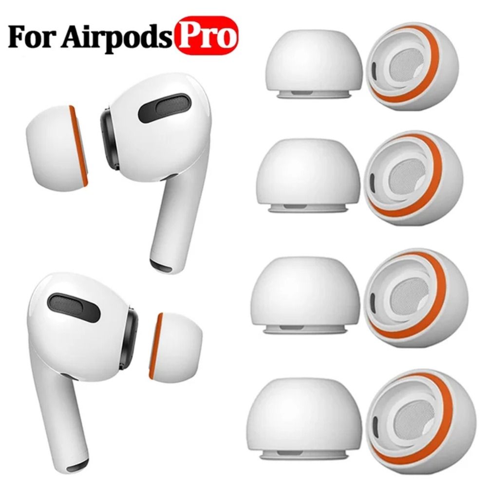 1 Paar Traagschuim Oordopjes Voor Apple Airpods Pro 2 1 Siliconen Oorkussen Vervanging Oortelefoon Oordopjes