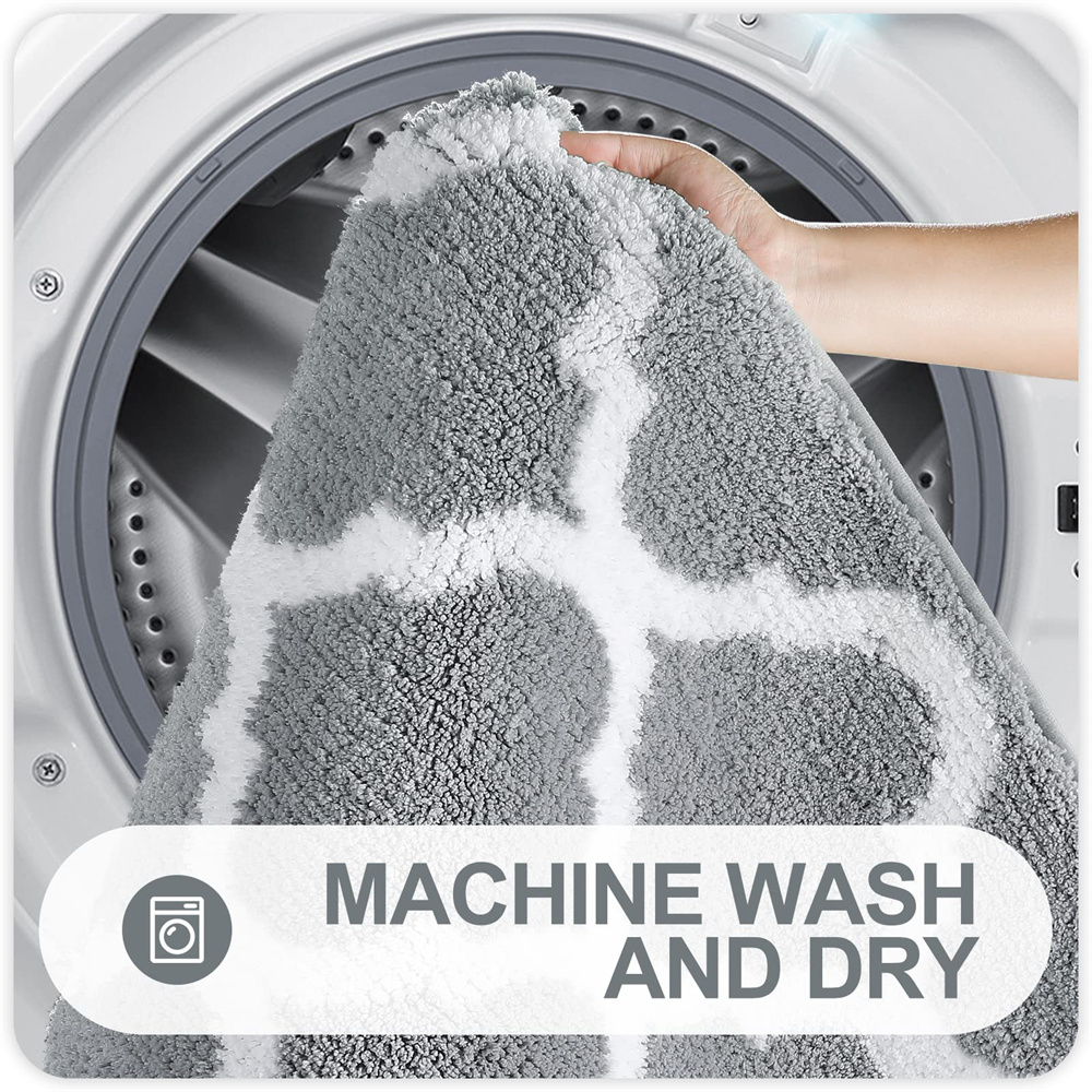 Olanly-alfombrilla de baño suave, alfombra de baño de microfibra súper absorbente, cinta antideslizante, alfombra de agua, suelo de ducha, alfombrillas de baño de lujo