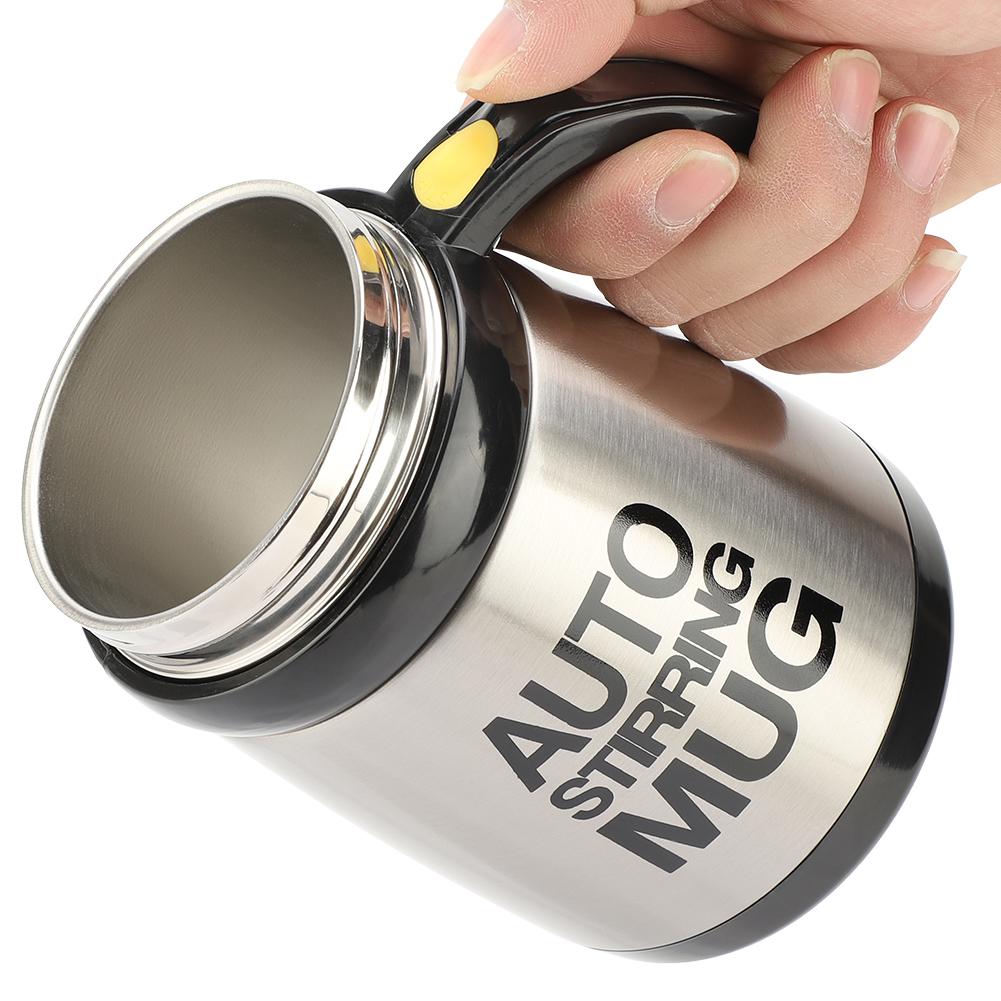 400ml koffiemelk automatische mengbekers zelfroerende mok roestvrijstalen thermische beker elektrische luie slimme dubbel geïsoleerde beker