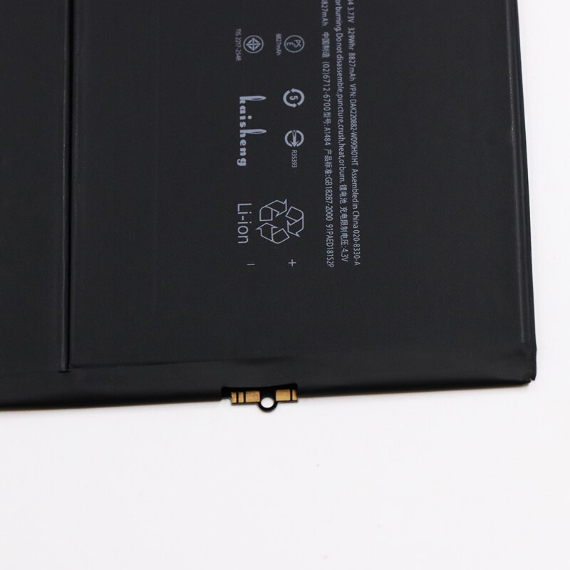 Jrz-bateria de notebook 8827mah, para ipad 5/air, a1484 a1474 1475, para substituição, ipad 5/air