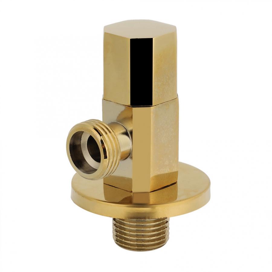 Brass Gold Angle Stop Valve Bathroom Water Control valve Faucet Valves Accessories Bathroom Supplies