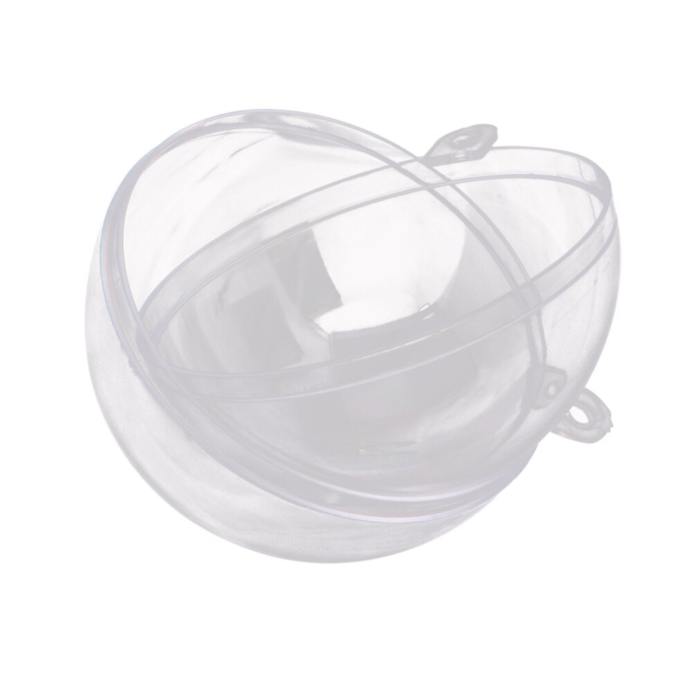 1PC Christmas Clear Candy Box Snack Empty Transparent Box Ball for Christmas Tree: As Shown 3