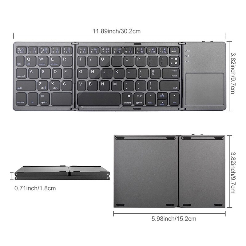 Super licht Tragbare Laptop kabellos-Falten Bluetooth Tastatur Hause Für praktisch Für Tablette iPa Mini Tastatur