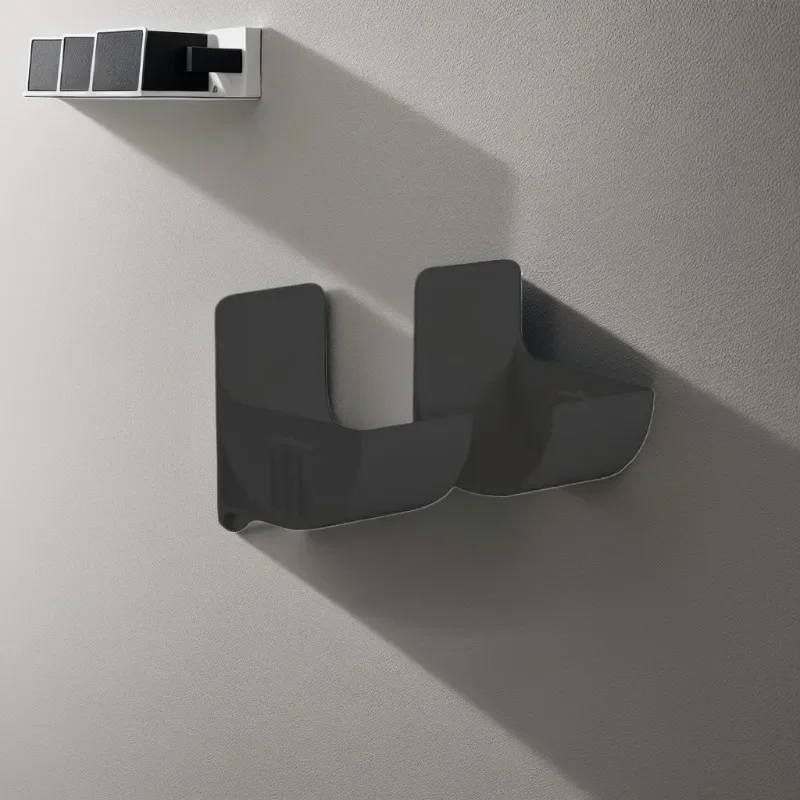 16PCSWall Mounted Non-Punch Storage Tray Kitchen Shelf Plastic Wrap Garbage Bag Refrigerator Side Bathroom Bedroom Storage Shelf