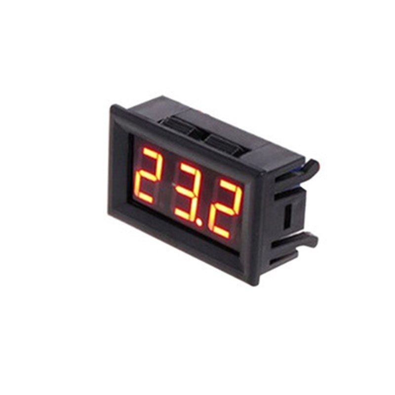DC 5V-12V Digital LED Thermometer -50 ~ 110C degree Embedded Car Incubator Temperature Panel Meter Monitor: Red