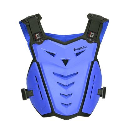Chaleco Protector de Motocross para adultos, chaleco Protector para el pecho y la espalda, transpirable, para deportes al aire libre, cuatro estaciones: Azul