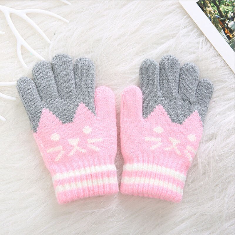Guantes gruesos cálidos para niños, mitones mágicos de imitación de Cachemira, para bebés de 4 a 8 años, invierno, nueva,
