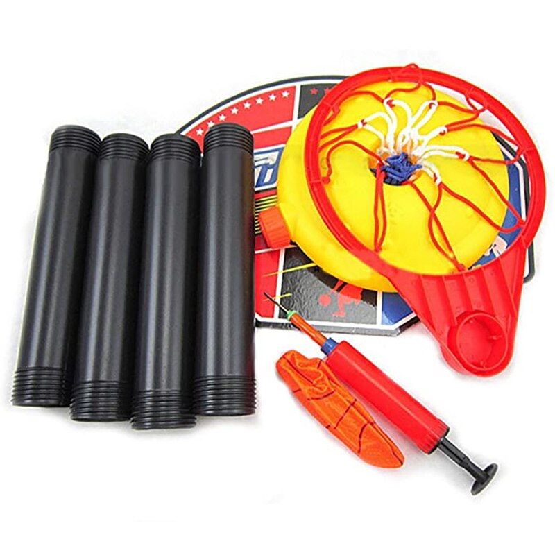 Backdrop Basket Ball Hoop Rack Educational Kids Children Toys Toy Balls Outdoor Indoor Fun Sports With ABC Stand Fabric Net Goal
