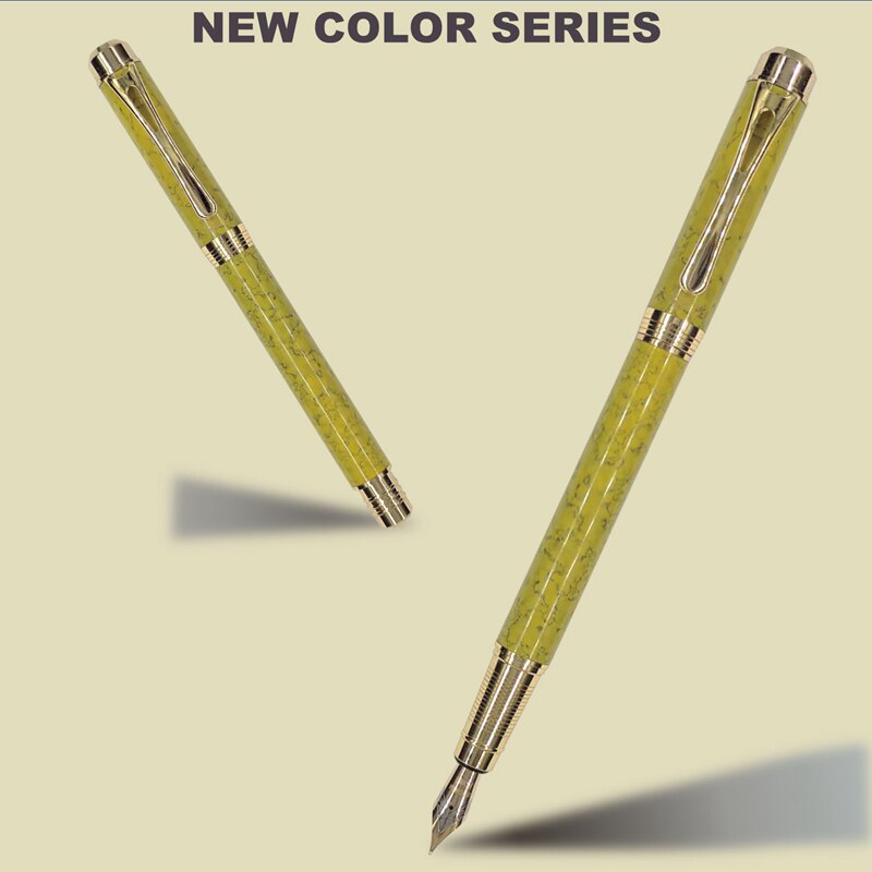 Stylo à plume de luxe coréen de pour écriture, stylo à encre en métal, fournitures scolaires et de bureau, papeterie pour fille