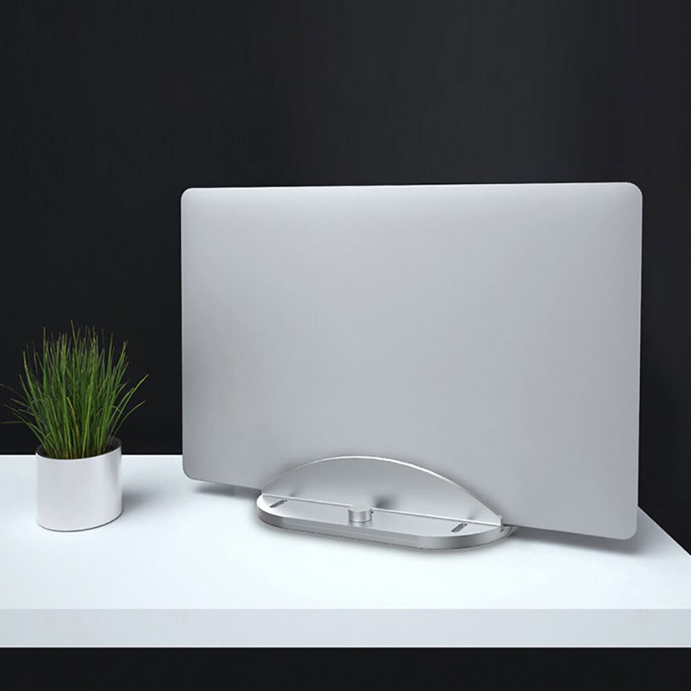 Aluminum Space-Saving Vertical Laptop Stand Double Desktop Stand Holder With Adjustable Dock Mounts For Book Accessories